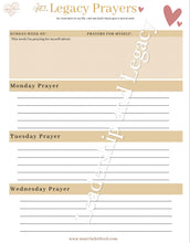 Load image into Gallery viewer, Legacy Prayers Template Download/Printable