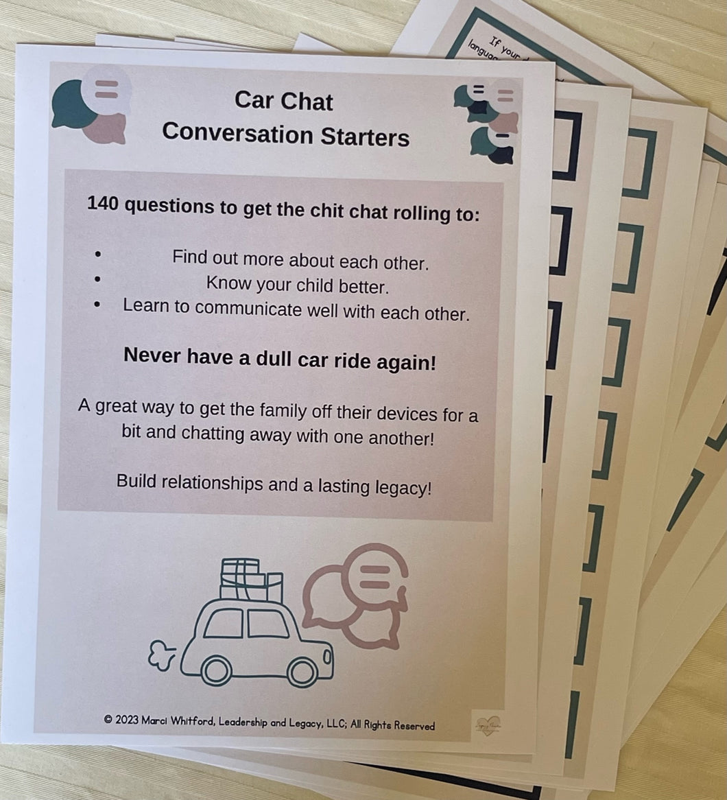 Car Chat Conversation Starters Download