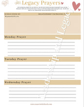 Load image into Gallery viewer, Legacy Prayers Template Download/Printable
