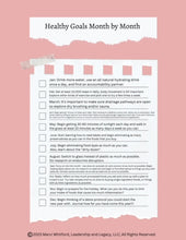 Load image into Gallery viewer, FREE Healthy Goals Month by Month Checklist Download
