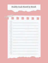 Load image into Gallery viewer, FREE Healthy Goals Month by Month Checklist Download
